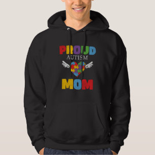Autism Awareness Mom Proud Autistic Son Daughter M Hoodie