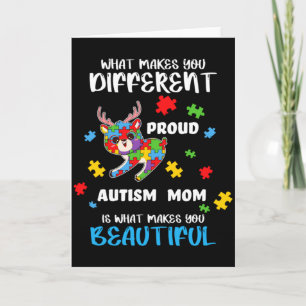 Autism Awareness Mom Proud Mother Autistic Boys Gi Card