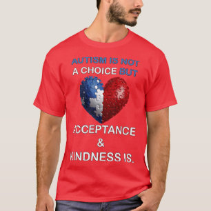 Autism Awareness Month Acceptance Kindness Support T-Shirt