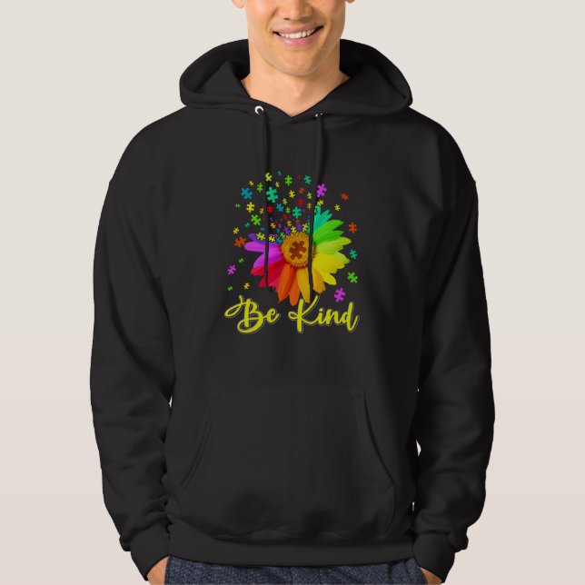 Autism Awareness Month Be Kind Cute Men Women Kids Hoodie (Front)