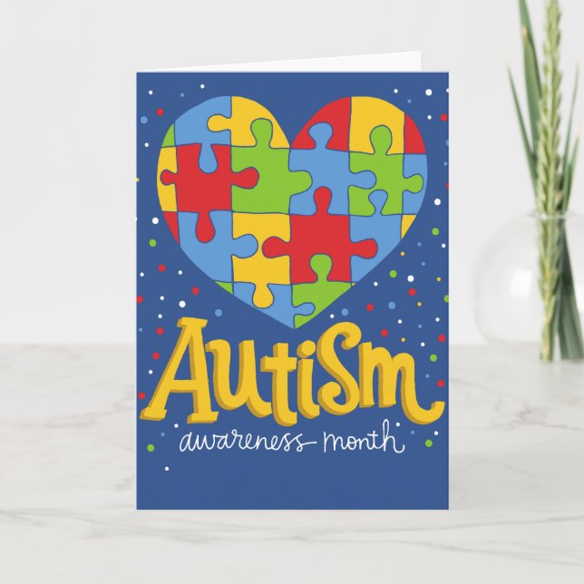 autism awareness month card (Front)