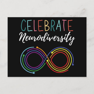 Autism Awareness Month Celebrate Neurodiversity Announcement Postcard