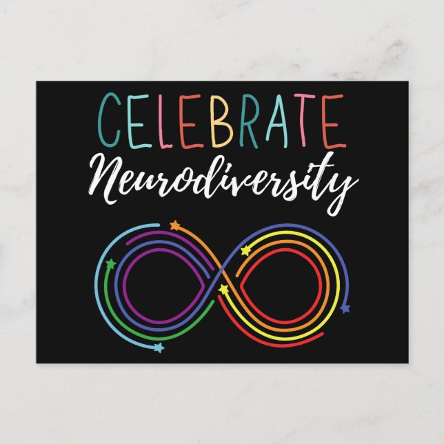 Autism Awareness Month Celebrate Neurodiversity Holiday Postcard (Front)