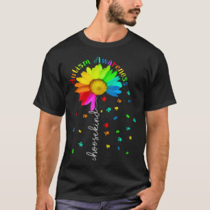 Autism Awareness Month Choose Kind Sunflower Mum W T-Shirt