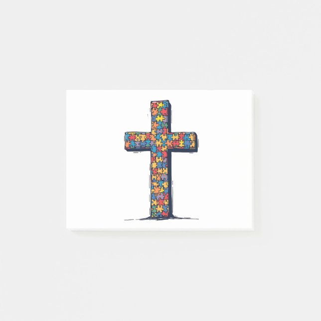 Autism Awareness Month Christ Religion Jesus  Post-it Notes (Front)