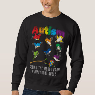 Autism Awareness Month Cute Owl Puzzles Autistic Sweatshirt