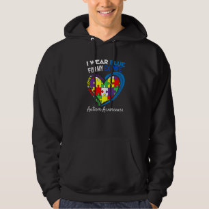 Autism Awareness Month I Wear Blue For My Ex Wife Hoodie