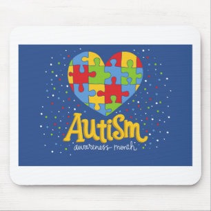 autism awareness month mouse mat
