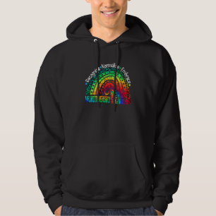 Autism Awareness Month Neurodiversity Rainbow Tren Hoodie