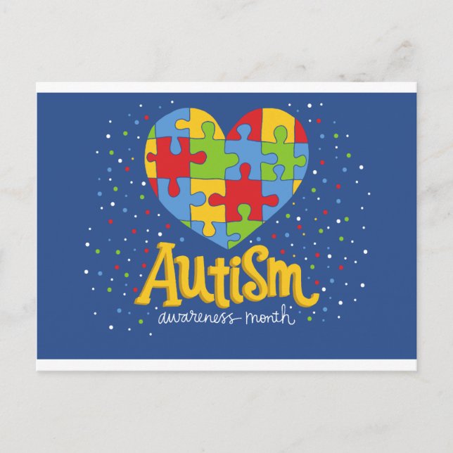 autism awareness month postcard (Front)