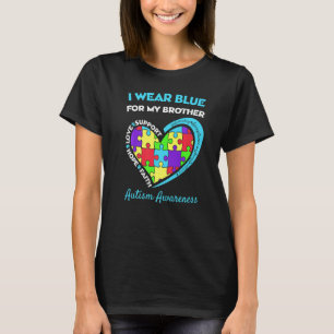 Autism Awareness Month Puzzle A Piece Autistic Blu T-Shirt