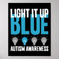 Autism Awareness Month Support Light It Up Blue
