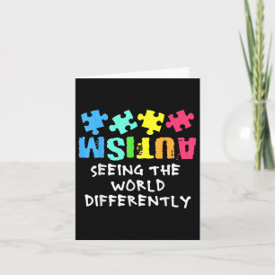 Autism Awareness Month Support Seeing The World Di Card