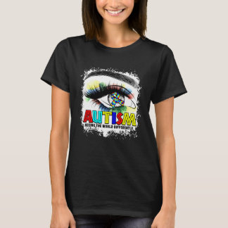 Autism Awareness Month Women Seeing The World Diff T-Shirt