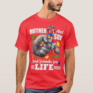 Autism Awareness Mother And Son Best Friend For Li T-Shirt