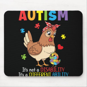 Autism Awareness Mother Chicken Different Ability Mouse Mat