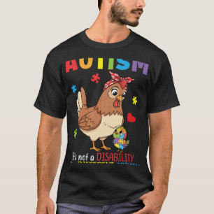 Autism Awareness Mother Chicken Different Ability T-Shirt