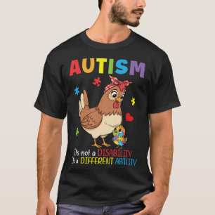Autism Awareness Mother Chicken Different Ability T-Shirt