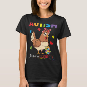 Autism Awareness Mother Chicken Different Ability  T-Shirt