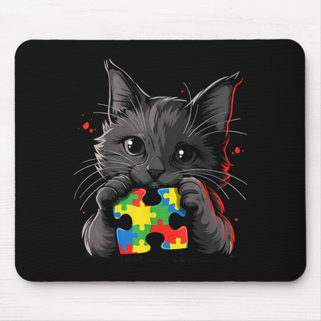 Autism awareness  mouse mat (Front)