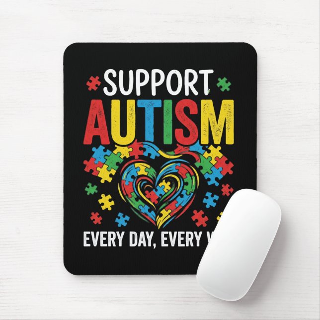 Autism awareness mouse mat (With Mouse)