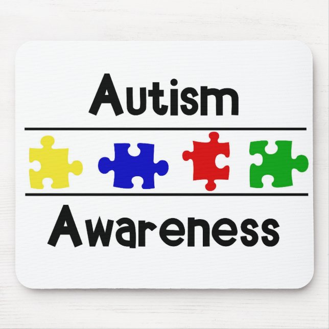 Autism Awareness Mouse Mat (Front)