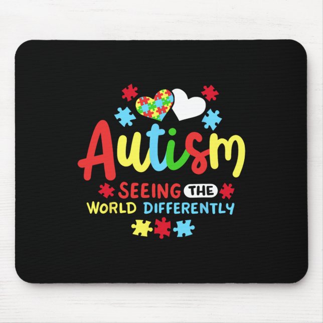 Autism Awareness  Mouse Mat (Front)