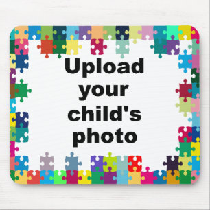 Autism Awareness Mousepad Puzzle Frame Customise