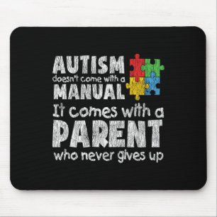 Autism Awareness Mum Dad Parents Autistic Kids Awa Mouse Mat