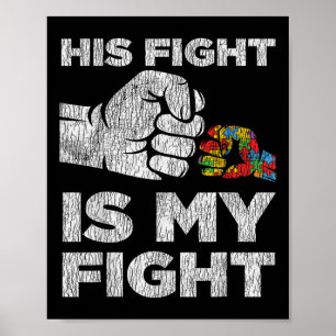 Autism Awareness Mum Dad Parents Autistic Kids Awa Poster