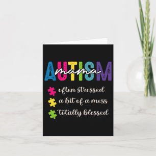 Autism Awareness Mum Mothers Day For Kids And Wome Card