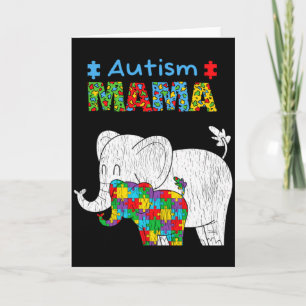 Autism Awareness Mum Proud Autistic Daughter Mama  Card