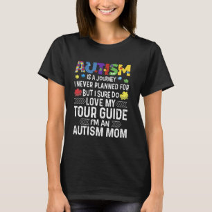 Autism Awareness Mum's Journey Month Support Puzzl T-Shirt