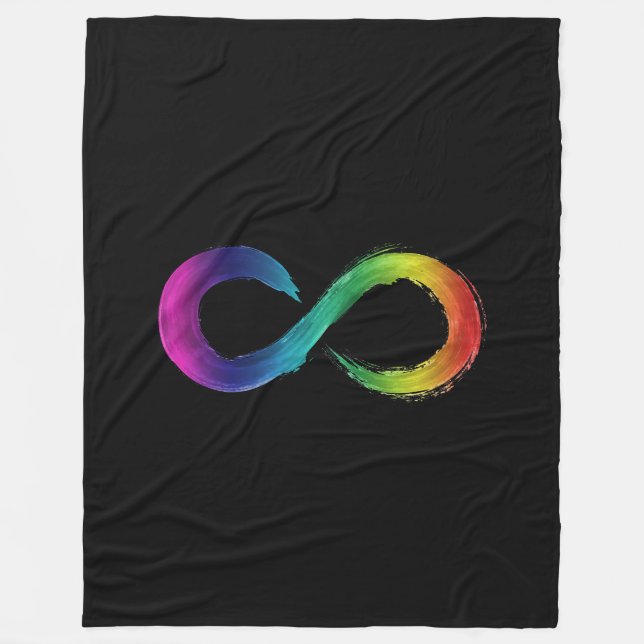 autism awareness- neurodiversity  fleece blanket (Front)