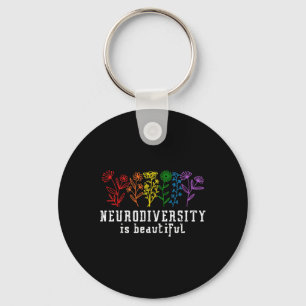 Autism Awareness Neurodiversity Is Beautiful ADHD Key Ring
