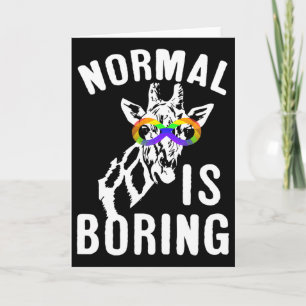 Autism Awareness Normal Is Boring Infinity Symbol Card