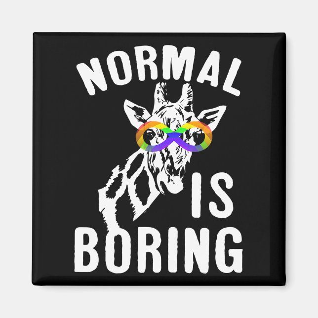 Autism Awareness Normal Is Boring Infinity Symbol  Magnet (Front)