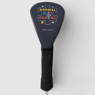 Autism Awareness Normal is Boring Puzzle Custom Golf Head Cover