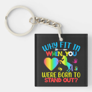 Autism awareness, Overcoming behavioural challenge Key Ring