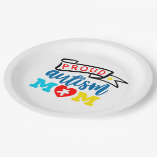 Autism Awareness Paper Plate