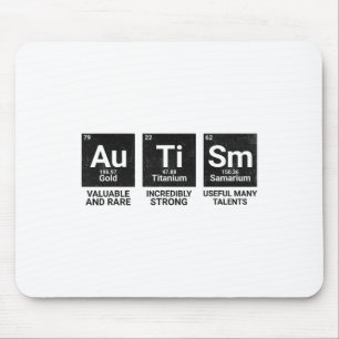 Autism Awareness Periodic Table Autism Periodic Ta Mouse Mat