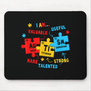 Autism Awareness Periodic Table Elements Funny Men Mouse Mat