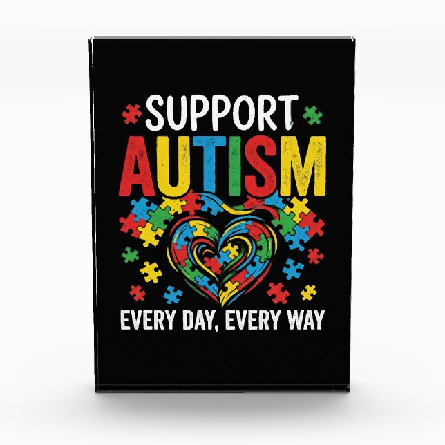 Autism awareness photo block (Front)