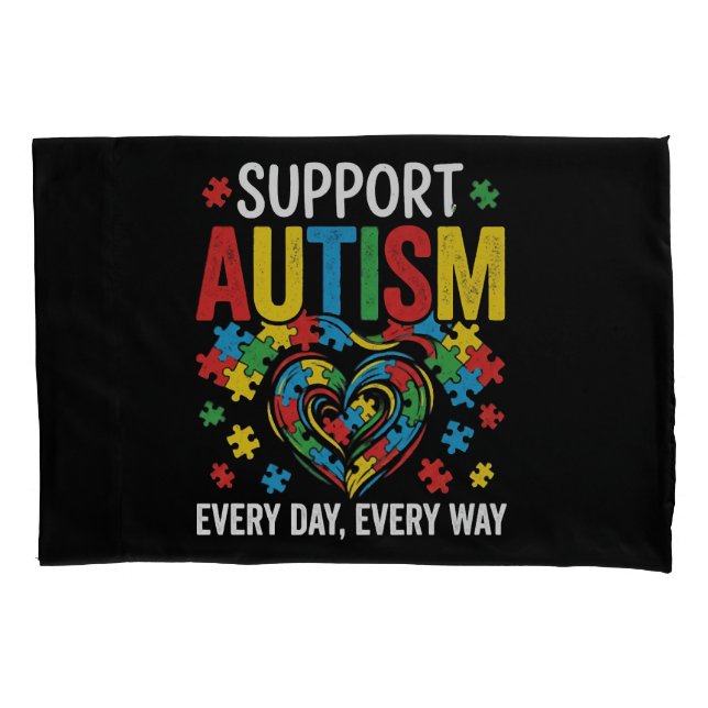 Autism awareness pillowcase (Front)