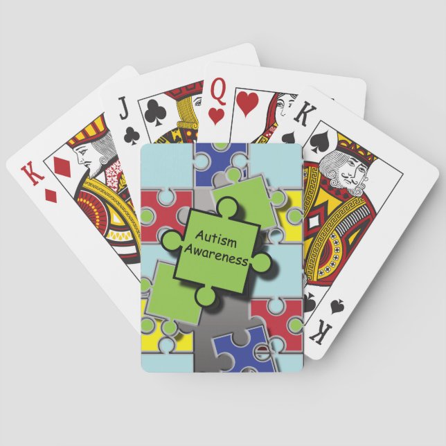 Autism Awareness Playing Cards (Back)