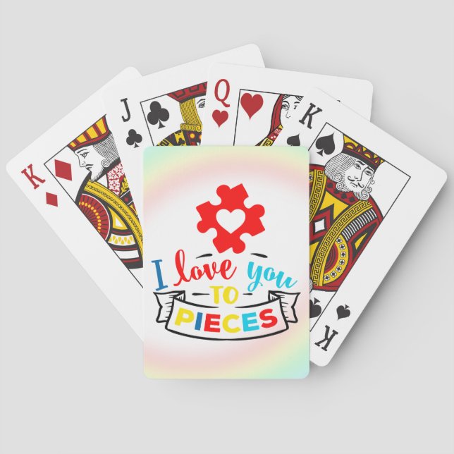 Autism Awareness Playing Cards (Back)
