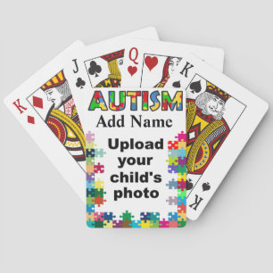 Autism Awareness Playing Cards Puzzle Customise