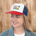 Autism Awareness Please Be Patient I Have Autism Trucker Hat<br><div class="desc">Autism Awareness Hat in bright,  bold,  and vibrant colours "Please Be Patient I Have Autism" Awareness design that makes a perfect campaign or everyday wear.</div>