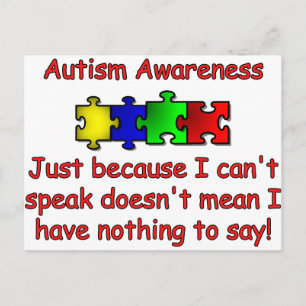 Autism Awareness Postcard