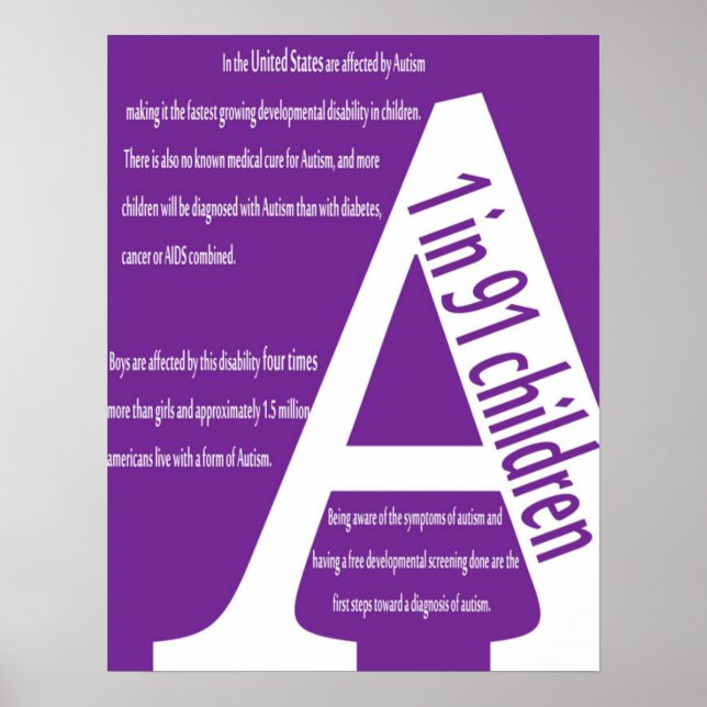 Autism Awareness Poster (Front)